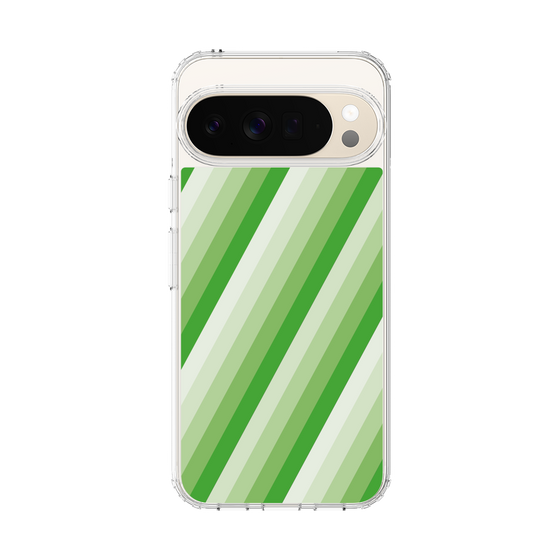 スリムプロテクションケース［ Middle Stripe - Green ］
