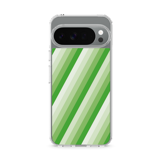スリムプロテクションケース［ Middle Stripe - Green ］