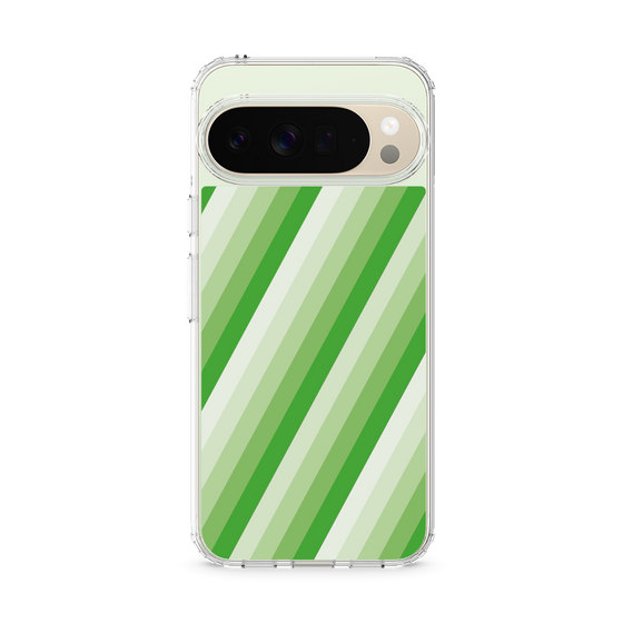 スリムプロテクションケース［ Middle Stripe - Green ］