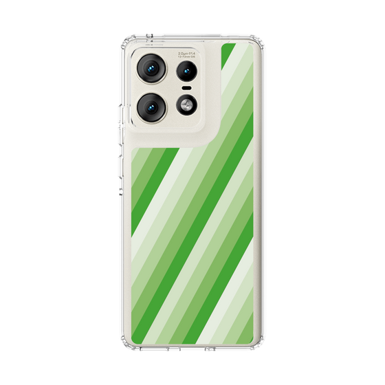 スリムプロテクションケース［ Middle Stripe - Green ］