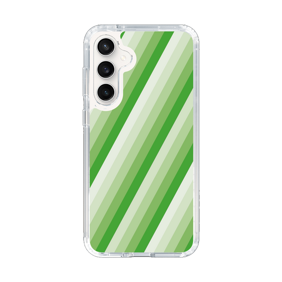 スリムプロテクションケース［ Middle Stripe - Green ］