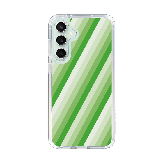 スリムプロテクションケース［ Middle Stripe - Green ］