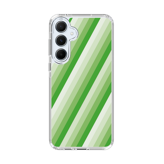 スリムプロテクションケース［ Middle Stripe - Green ］