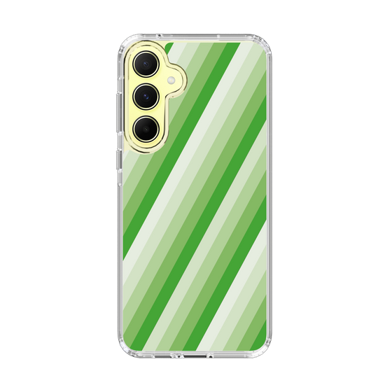 スリムプロテクションケース［ Middle Stripe - Green ］