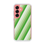 スリムプロテクションケース［ Middle Stripe - Green ］