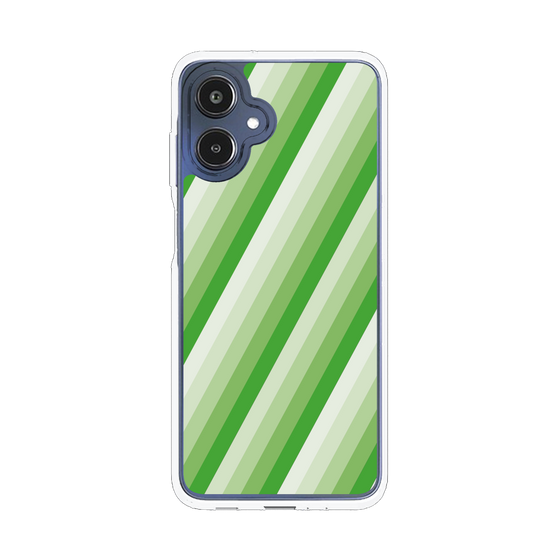 スリムプロテクションケース［ Middle Stripe - Green ］