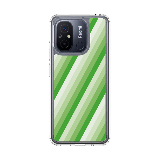 スリムプロテクションケース［ Middle Stripe - Green ］