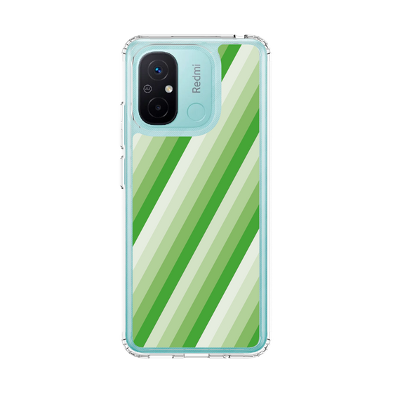 スリムプロテクションケース［ Middle Stripe - Green ］