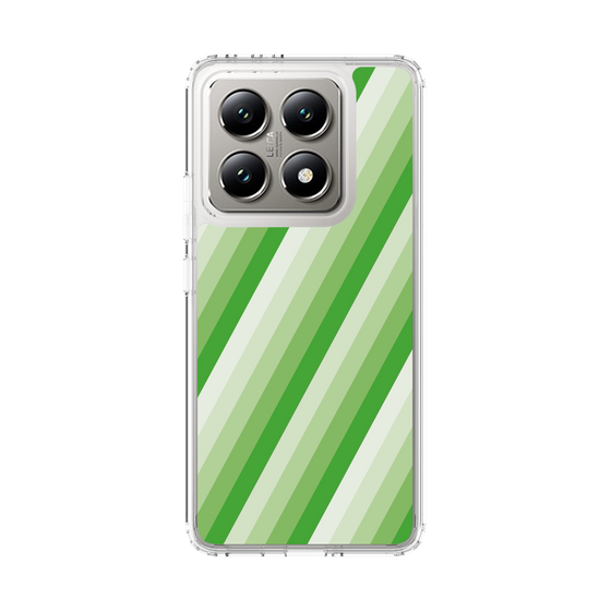 スリムプロテクションケース［ Middle Stripe - Green ］