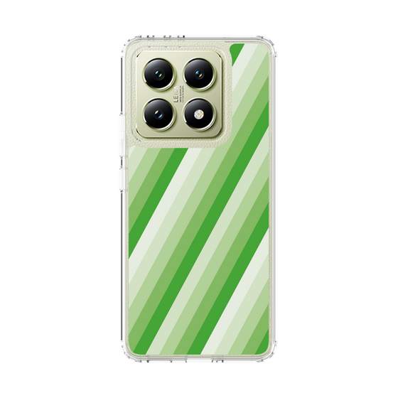 スリムプロテクションケース［ Middle Stripe - Green ］