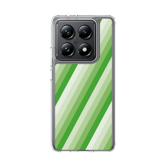 スリムプロテクションケース［ Middle Stripe - Green ］