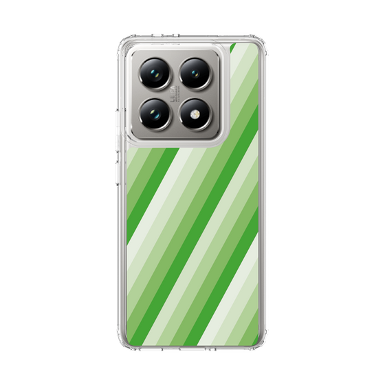 スリムプロテクションケース［ Middle Stripe - Green ］