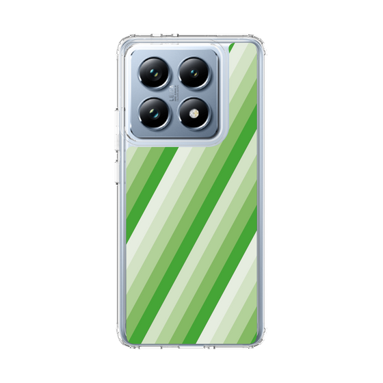 スリムプロテクションケース［ Middle Stripe - Green ］
