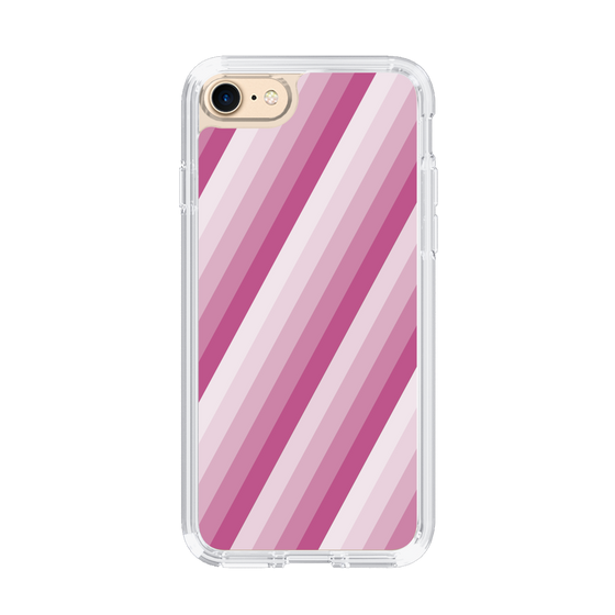 スリムプロテクションケース［ Middle Stripe - Pink ］