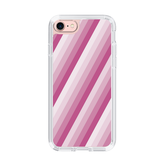 スリムプロテクションケース［ Middle Stripe - Pink ］