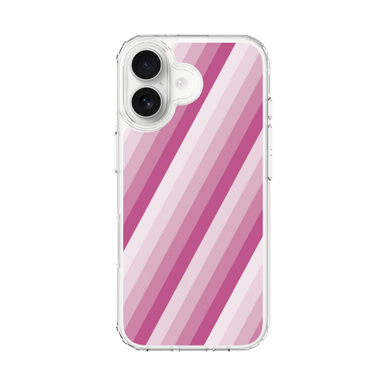 スリムプロテクションケース［ Middle Stripe - Pink ］