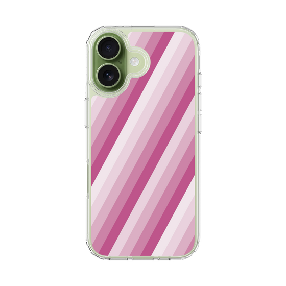 スリムプロテクションケース［ Middle Stripe - Pink ］
