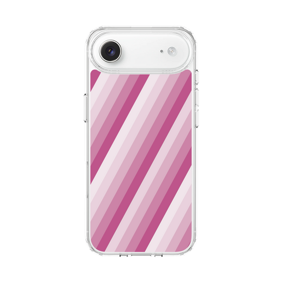 スリムプロテクションケース［ Middle Stripe - Pink ］