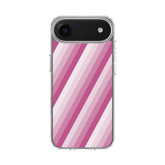 スリムプロテクションケース［ Middle Stripe - Pink ］