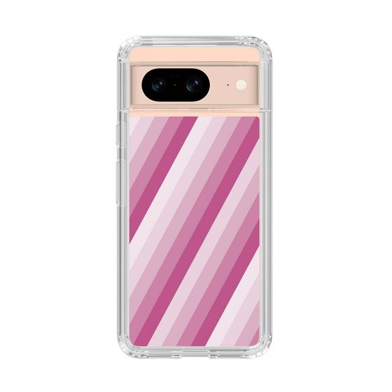 スリムプロテクションケース［ Middle Stripe - Pink ］