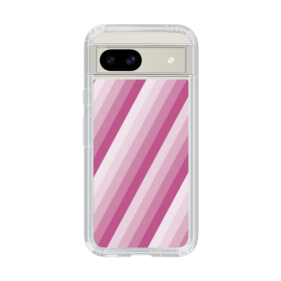 スリムプロテクションケース［ Middle Stripe - Pink ］