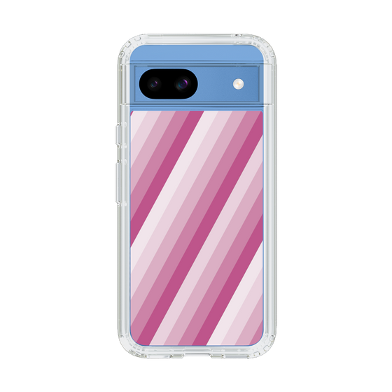 スリムプロテクションケース［ Middle Stripe - Pink ］