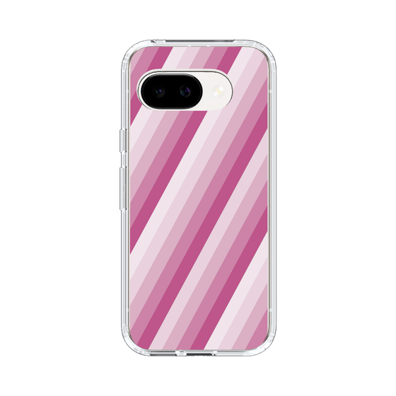 スリムプロテクションケース［ Middle Stripe - Pink ］