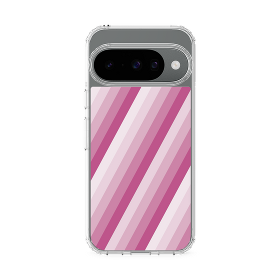 スリムプロテクションケース［ Middle Stripe - Pink ］