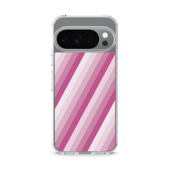 スリムプロテクションケース［ Middle Stripe - Pink ］