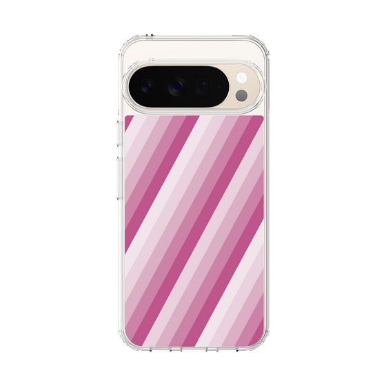 スリムプロテクションケース［ Middle Stripe - Pink ］