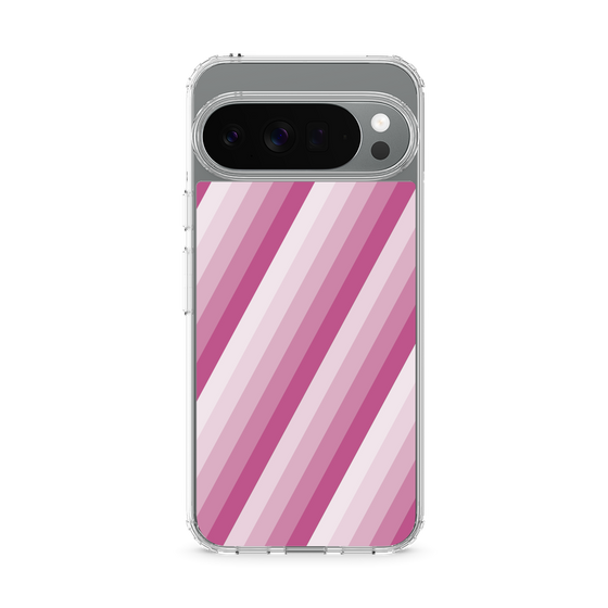 スリムプロテクションケース［ Middle Stripe - Pink ］