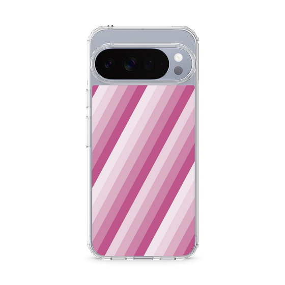 スリムプロテクションケース［ Middle Stripe - Pink ］