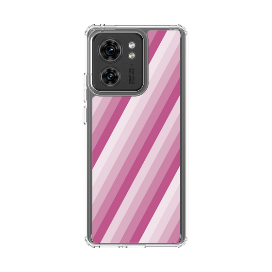 スリムプロテクションケース［ Middle Stripe - Pink ］