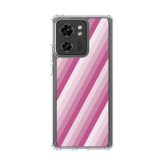 スリムプロテクションケース［ Middle Stripe - Pink ］