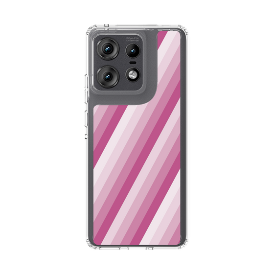 スリムプロテクションケース［ Middle Stripe - Pink ］