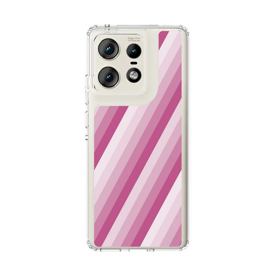 スリムプロテクションケース［ Middle Stripe - Pink ］