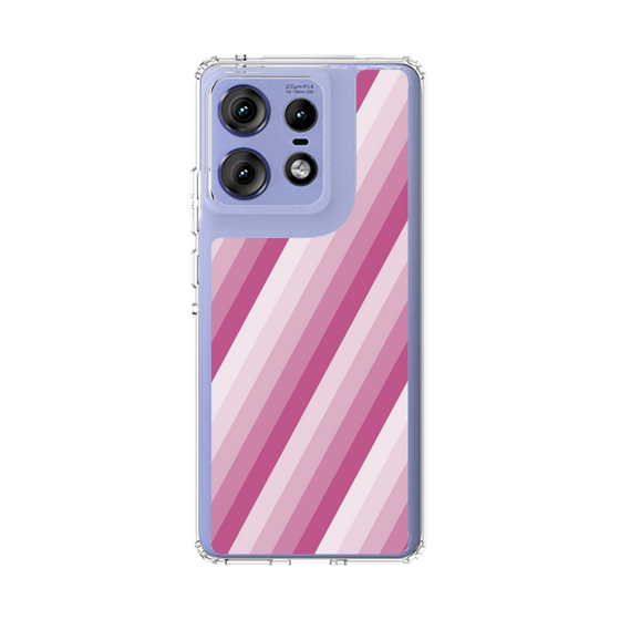 スリムプロテクションケース［ Middle Stripe - Pink ］