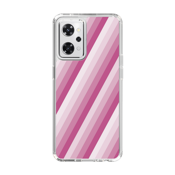 スリムプロテクションケース［ Middle Stripe - Pink ］