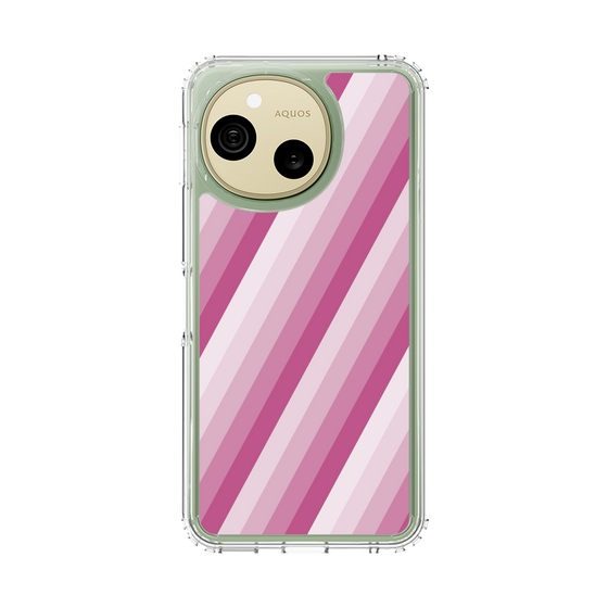 スリムプロテクションケース［ Middle Stripe - Pink ］