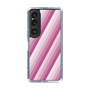 スリムプロテクションケース［ Middle Stripe - Pink ］