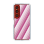 スリムプロテクションケース［ Middle Stripe - Pink ］