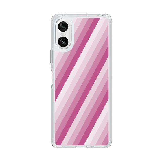 スリムプロテクションケース［ Middle Stripe - Pink ］