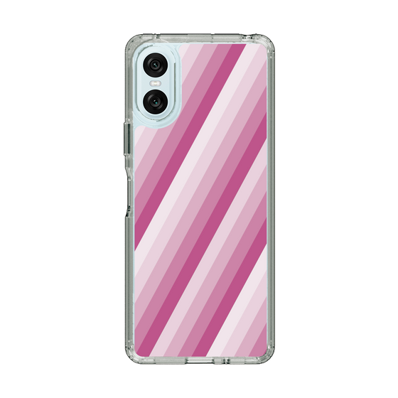 スリムプロテクションケース［ Middle Stripe - Pink ］