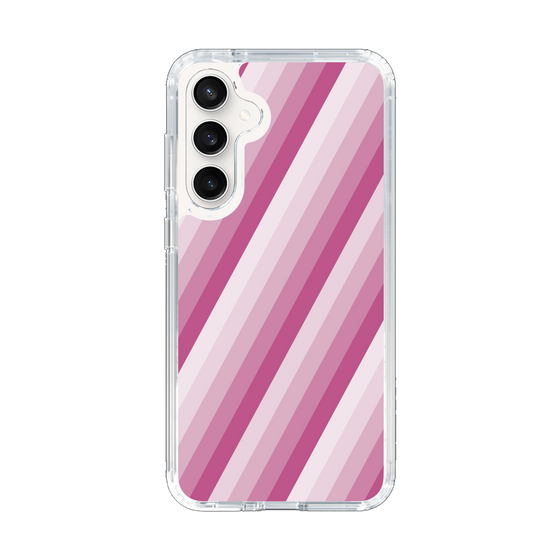 スリムプロテクションケース［ Middle Stripe - Pink ］