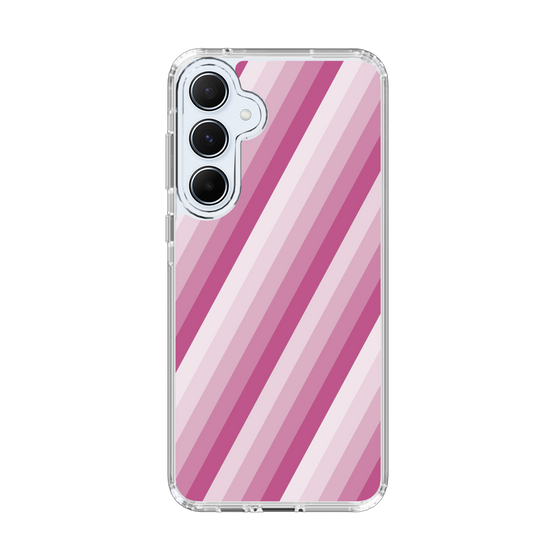 スリムプロテクションケース［ Middle Stripe - Pink ］