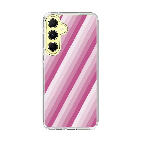 スリムプロテクションケース［ Middle Stripe - Pink ］