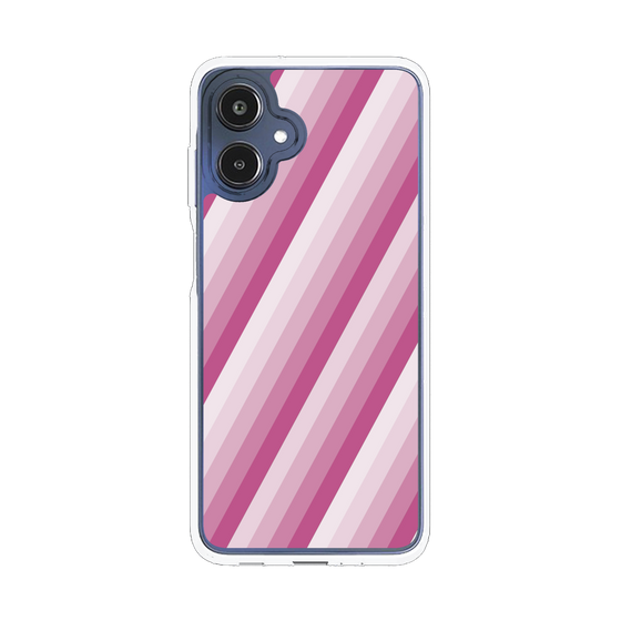 スリムプロテクションケース［ Middle Stripe - Pink ］