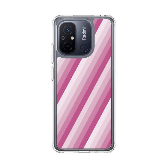 スリムプロテクションケース［ Middle Stripe - Pink ］