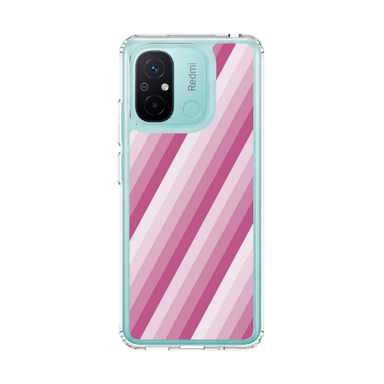 スリムプロテクションケース［ Middle Stripe - Pink ］