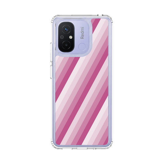 スリムプロテクションケース［ Middle Stripe - Pink ］